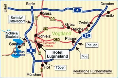 Hotel Luginsland Schleiz Bagian luar foto